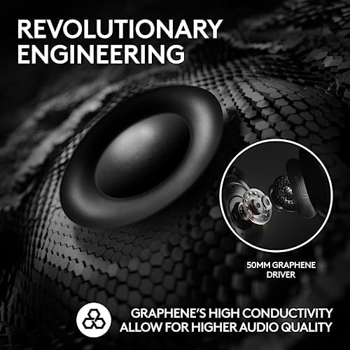 Logitech G PRO X 2 Lightspeed Wireless Gaming Headset  Wireless Gaming Headphones with Mic  50mm Graphene Drivers  2 02 0 7 1 Surround  Bluetooth/USB/3 5mm Aux  for PS4/PS5/PC/Nintendo Switch   Black