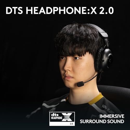 Logitech G PRO X 2 Lightspeed Wireless Gaming Headset  Wireless Gaming Headphones with Mic  50mm Graphene Drivers  2 02 0 7 1 Surround  Bluetooth/USB/3 5mm Aux  for PS4/PS5/PC/Nintendo Switch   Black