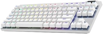 Logitech G PRO X 60 Lightspeed Wireless Gaming Keyboard  Ultra Compact TKL 60  Mechanical Keyboard for Windows PC  LIGHTSYNC RGB  Dual Shot PBT Keycaps  GX Optical Linear Switches   White