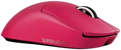 Logitech G PRO X Superlight 2c Wireless Gaming Mouse  51 g pro Grade Compact Mouse with 5 programmable Buttons  USB C Charging  44K DPI Sensor  up to 8 kHz Polling for PC/Mac   Magenta