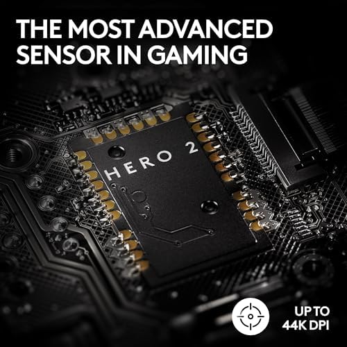 Logitech G PRO X Superlight 2c Wireless Gaming Mouse  51 g pro Grade Compact Mouse with 5 programmable Buttons  USB C Charging  44K DPI Sensor  up to 8 kHz Polling for PC/Mac   Black