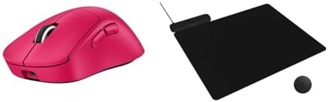 Logitech G PRO X Superlight 2 Wireless Gaming Mouse  60g Pro Grade with 5 Programmable Buttons  44k DPI Sensor  8kHz Report Rate  USB C Charging for PC/Mac   Black