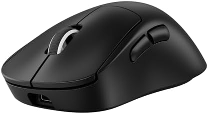 Logitech G PRO X Superlight 2 Wireless Gaming Mouse  60g Pro Grade with 5 Programmable Buttons  44k DPI Sensor  8kHz Report Rate  USB C Charging for PC/Mac   Black