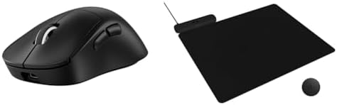 Logitech G PRO X Superlight 2 Wireless Gaming Mouse  60g Pro Grade with 5 Programmable Buttons  44k DPI Sensor  8kHz Report Rate  USB C Charging for PC/Mac   Black