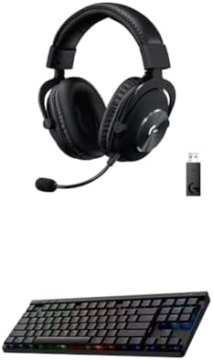 Logitech G PRO X Wireless Lightspeed Gaming Headset with Blue VO CE Mic Filter Tech  50 mm PRO G Drivers  and DTS Headphone X 2 0 Surround Sound  20  Hour Battery Life   Black