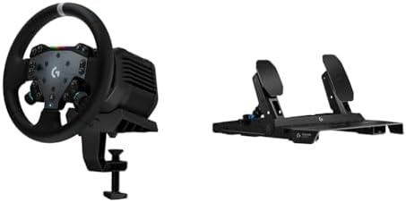 Logitech G RS50 Racing Wheel System   8Nm Direct Drive Base  RS Wheel Hub with 13 Buttons  11  Round Wheel   RS Pedals   Sim Racing Pedals with 75 kg Load Cell  Modular Design  for PS5/PS4/PC   Black