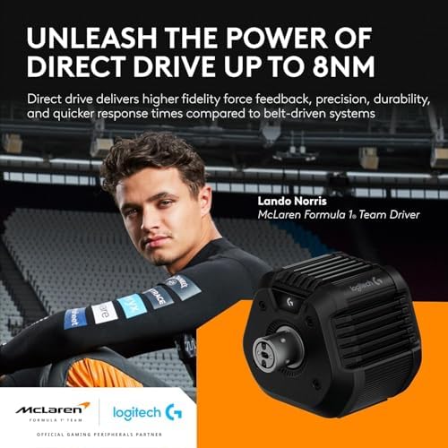 Logitech G RS50 Racing Wheel System   8Nm Direct Drive Base  RS Wheel Hub with 13 Buttons  11  Round Wheel   RS Pedals   Sim Racing Pedals with 75 kg Load Cell  Modular Design  for PS5/PS4/PC   Black