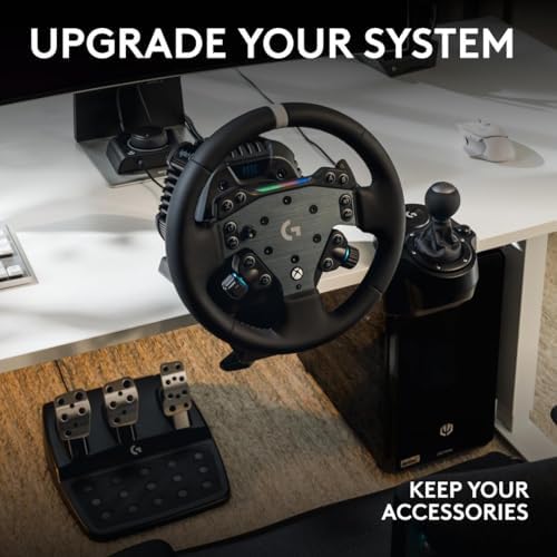 Logitech G RS50 System  3 Piece Sim Racing Steering Wheel Setup   RS50 Wheel Base with 8 Nm Direct Drive  RS Wheel Hub with 13 Buttons and RS Round Wheel 11 inch   for PS5/PS4/PC