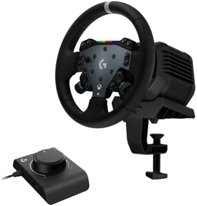 Logitech G RS50 System  3 Piece Sim Racing Steering Wheel Setup   RS50 Wheel Base with 8 Nm Direct Drive  RS Wheel Hub with 13 Buttons and RS Round Wheel 11 inch   for PS5/PS4/PC