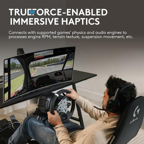 Logitech G RS50 System  3 Piece Sim Racing Steering Wheel Setup   RS50 Wheel Base with 8 Nm Direct Drive  RS Wheel Hub with 13 Buttons and RS Round Wheel 11 inch   for PS5/PS4/PC