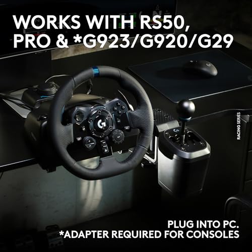 Logitech G RS H SHIFTER   Sim Racing Gear Shifter compatible with PRO  RS50 Racing Wheel Base for consoles PlayStation 5  Playstation 4  Xbox Series X S  Xbox One  and PC