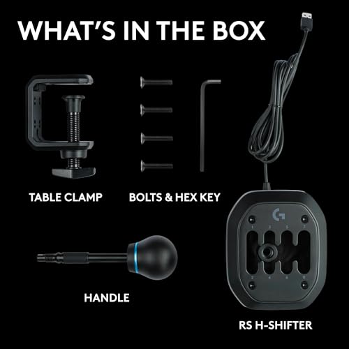 Logitech G RS H SHIFTER   Sim Racing Gear Shifter compatible with PRO  RS50 Racing Wheel Base for consoles PlayStation 5  Playstation 4  Xbox Series X S  Xbox One  and PC
