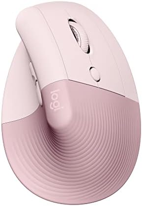 Logitech Lift Vertical Ergonomic Mouse  Wireless  Bluetooth or Logi Bolt USB Receiver  Quiet clicks  4 Buttons  Compatible with Windows/macOS/iPadOS  Laptop  PC   Off White