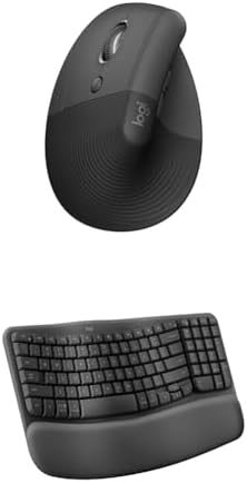 Logitech Lift Vertical Ergonomic Mouse  Wireless  Bluetooth or Logi Bolt USB Receiver  Quiet clicks  4 Buttons  Compatible with Windows/macOS/iPadOS  Laptop  PC   Off White