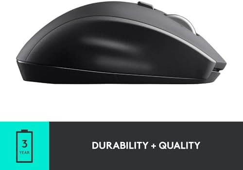 Logitech M705 Marathon Wireless Mouse  Gaming Mouse Wireless  2 4 GHz USB A Receiver  5 Programmable Buttons  3 Year Battery  PC  Mac  Laptop  Chromebook   Black