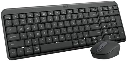 Logitech MK250 Bluetooth Wireless Mouse and Keyboard Combo  Fast & Easy Connectivity  Compact Wireless Keyboard  Ambidextrous Mouse  Durable Build   Windows/MacOS   Graphite