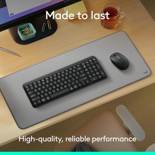 Logitech MK250 Bluetooth Wireless Mouse and Keyboard Combo  Fast & Easy Connectivity  Compact Wireless Keyboard  Ambidextrous Mouse  Durable Build   Windows/MacOS   Graphite
