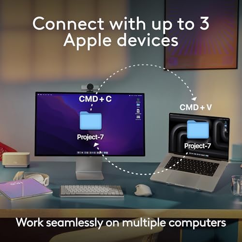 Logitech MX Anywhere 3S for Mac  Compact Wireless Bluetooth Mouse  8K DPI Any Surface Tracking  Quiet Clicks  USB C  Wireless Mouse for MacBook Pro  MacBook Air  iMac  iPad   Space Grey