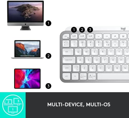 Logitech MX Keys Mini Minimalist Wireless Illuminated Keyboard  Compact  Bluetooth  Backlit  USB C  Compatible with Apple macOS  iOS  Windows  Linux  Android  Metal Build   Graphite