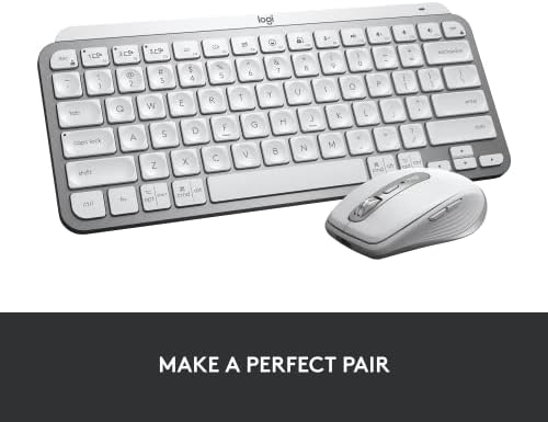 Logitech MX Keys Mini Minimalist Wireless Illuminated Keyboard  Compact  Bluetooth  Backlit  USB C  Compatible with Apple macOS  iOS  Windows  Linux  Android  Metal Build   Graphite