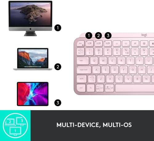 Logitech MX Keys Mini Minimalist Wireless Illuminated Keyboard  Compact  Bluetooth  Backlit  USB C  Compatible with Apple macOS  iOS  Windows  Linux  Android  Metal Build   Graphite