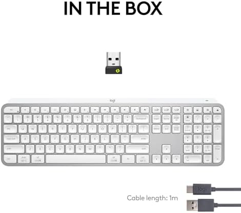 Logitech MX Keys Mini Minimalist Wireless Illuminated Keyboard  Compact  Bluetooth  Backlit  USB C  Compatible with Apple macOS  iOS  Windows  Linux  Android  Metal Build   Graphite