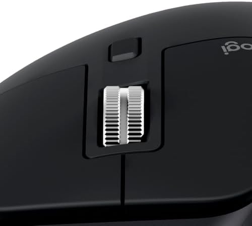 Logitech MX Master 3S   Wireless Performance Mouse with Ultra Fast Scrolling  Ergo  8K DPI  Track on Glass  Quiet Clicks  USB C  Bluetooth  Windows  Linux  Chrome  Black 