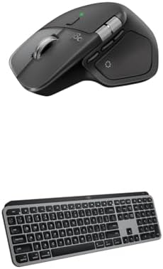 Logitech MX Master 4 for Mac  Ergonomic Bluetooth Mouse with Advanced Performance Haptic Feedback  Ultra Fast Scrolling  USB C Charging  MacOS  iPadOS  Windows   Space Black