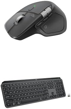 Logitech MX Master 4  Ergonomic Wireless Mouse with Advanced Performance Haptic Feedback  Ultra Fast Scrolling  USB C Charging  Bluetooth  Windows  MacOS   Graphite