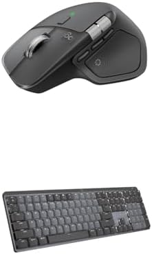 Logitech MX Master 4  Ergonomic Wireless Mouse with Advanced Performance Haptic Feedback  Ultra Fast Scrolling  USB C Charging  Bluetooth  Windows  MacOS   Graphite