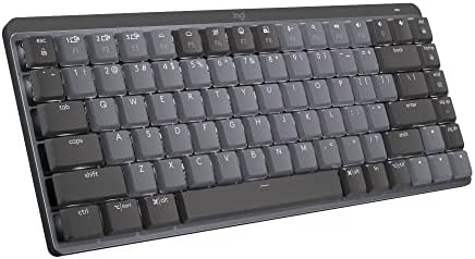 Logitech MX Mechanical Wireless Illuminated Performance Keyboard  Clicky Switches  Backlit Keys  Bluetooth  USB C  macOS  Windows  Linux  iOS  Android  Metal