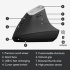 Logitech MX Vertical Wireless Mouse     Ergonomic Design