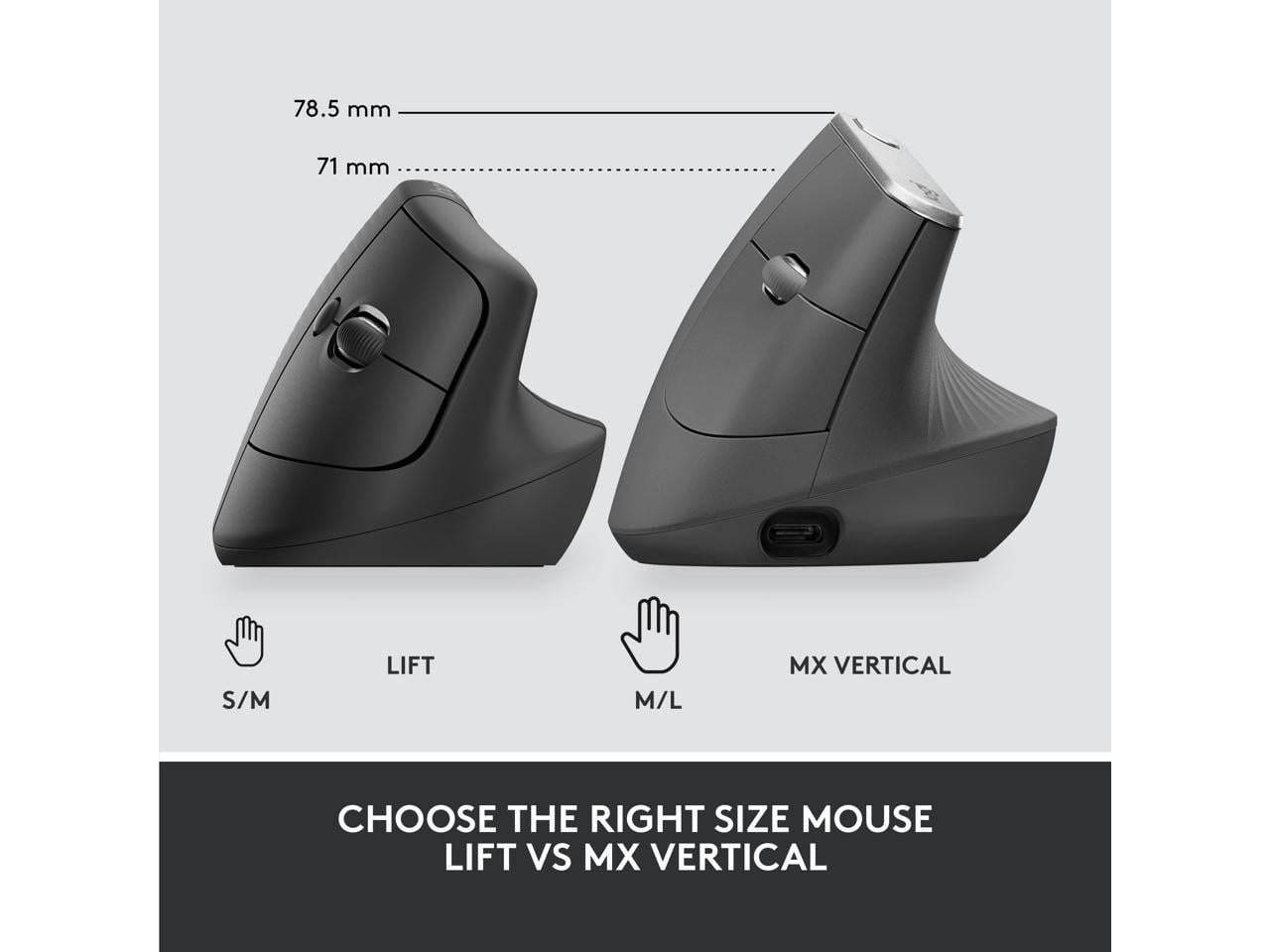 Logitech Vertical Wireless Mouse Business Edition 910 006491