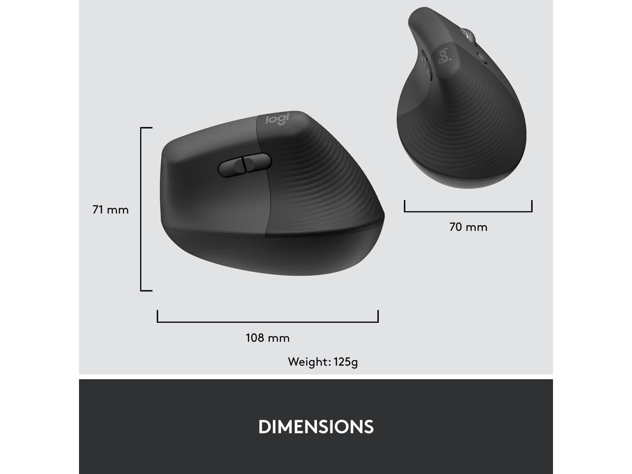 Logitech Vertical Wireless Mouse Business Edition 910 006491