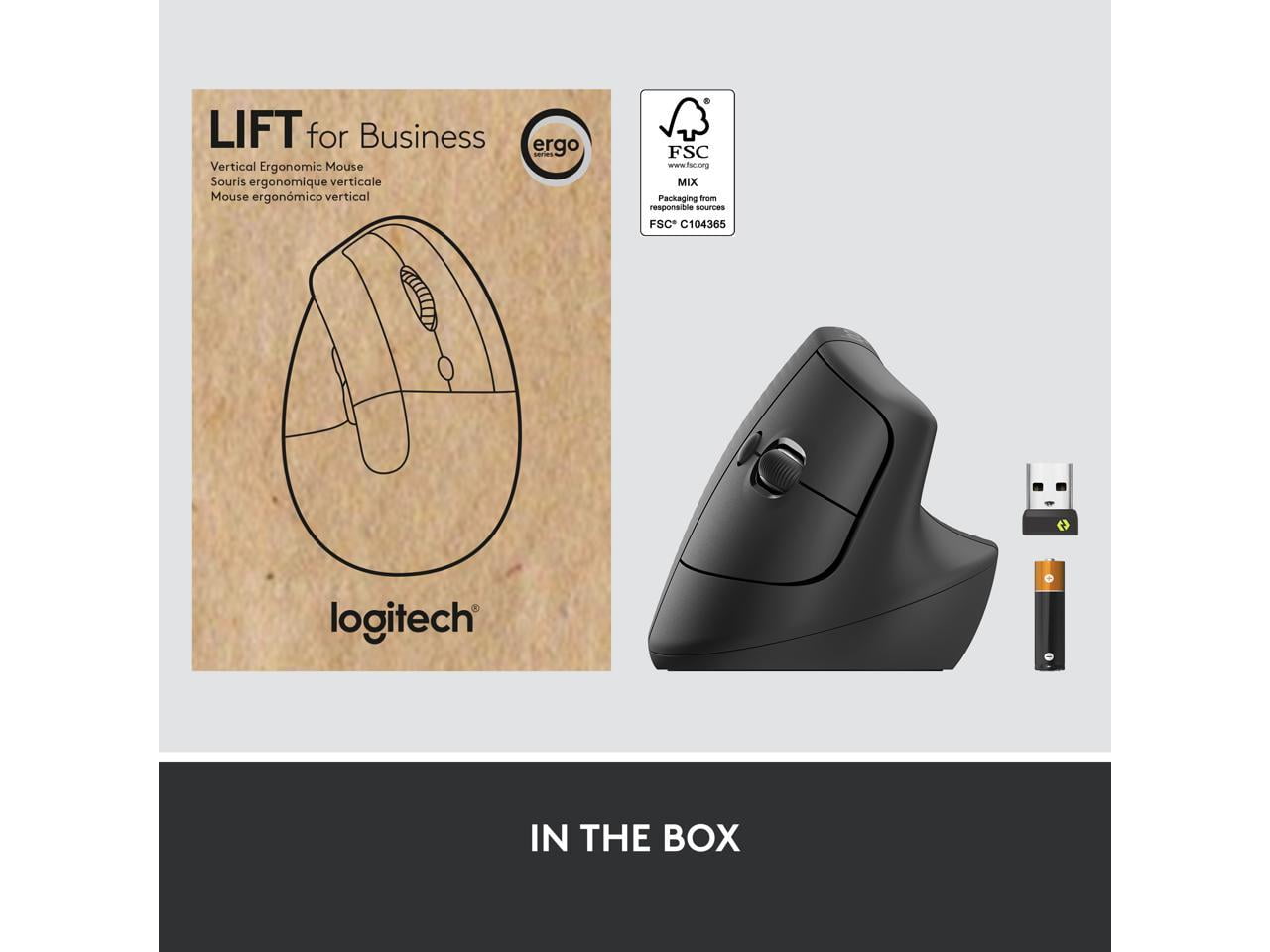 Logitech Vertical Wireless Mouse Business Edition 910 006491