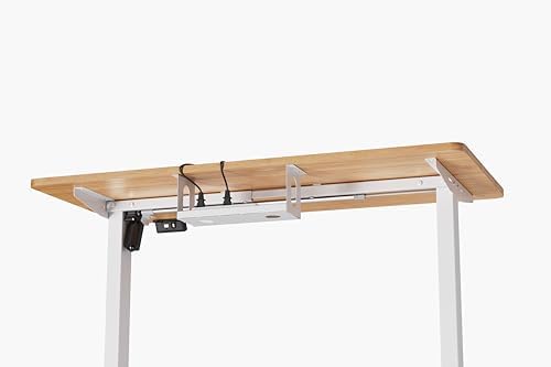 LongKe Electric Standing Desk Frame Adjustable Height  Stand up Home Office Desk Frame  36 to 51 Inches Sit Stand Desk Frame with Memory Preset  White 
