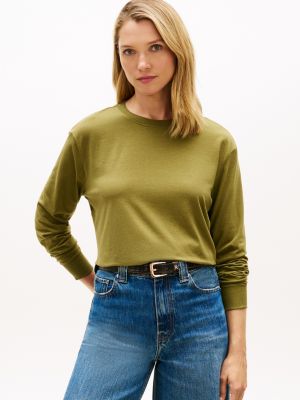 Talla XS, Long Sleeve Crewneck T Shirt