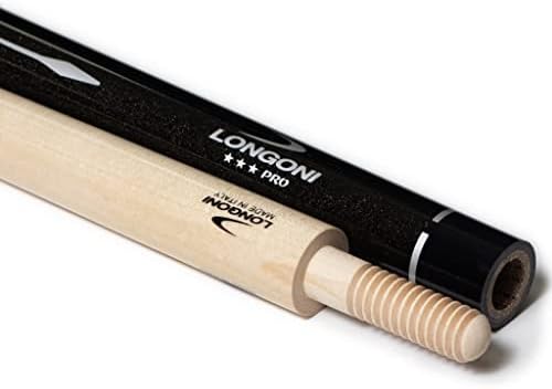 Longoni Inspiration Carom 3 Cushion Cue with 2 E69 Maple Shafts No Wrap