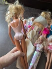 Lot Of 11 Vintage 1980 s And 1990 s Barbie Dolls With Clothes Jewelry 35th Anniv