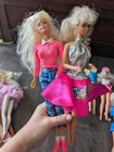 Lot Of 11 Vintage 1980 s And 1990 s Barbie Dolls With Clothes Jewelry 35th Anniv