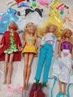 Lot Of 7 Vintage Barbies Ken Dolls 60s 90s  Outfits Accessories With Case READ