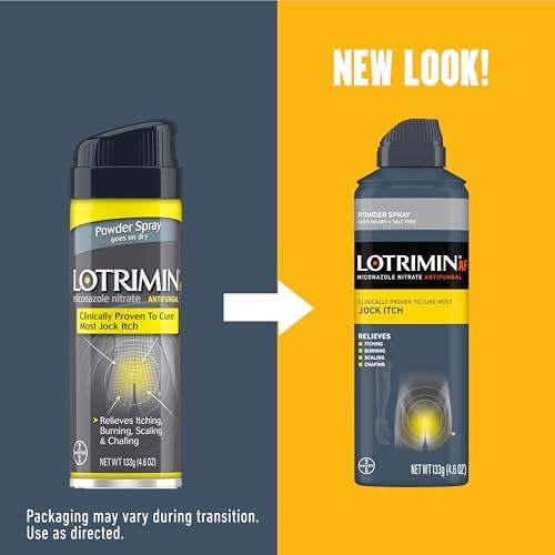 Lotrimin AF Jock Itch Powder Spray  Miconazole Nitrate 2    Treatment of Most Itch  4 6 Ounces  133 Grams  Spray Can  Pack 3 