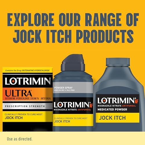 Lotrimin AF Jock Itch Powder Spray  Miconazole Nitrate 2    Treatment of Most Itch  4 6 Ounces  133 Grams  Spray Can  Pack 3 