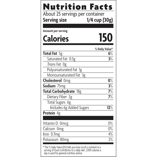 Love Crunch Organic Dark Chocolate & Peanut Butter Granola  26 4 oz  Pack of 6   Non GMO  Fair Trade  by Natures Path