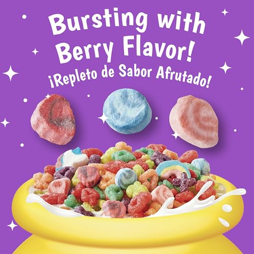 Lucky Charms Berry Swirl Breakfast Cereal with Marshmallows  Kids Breakfast Cereal  Made with Whole Grain  10 9 oz  Pack of 2 