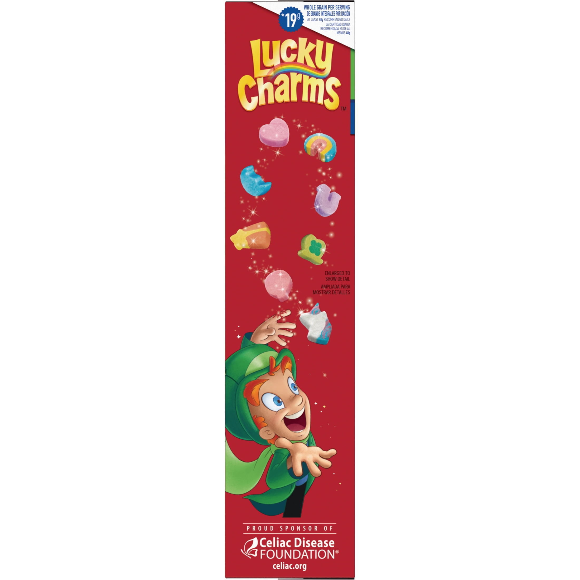 Lucky Charms Gluten Free Cereal with Marshmallows  Kids Cereal  Mega Size  26 1 oz