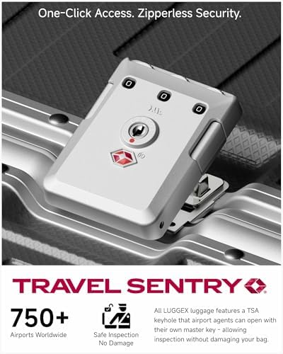 Luggage Sets with Spinner Wheels  8010S Aluminum Frame Zipperless Polycarbonate Hard Shell Suitcase Sets  ZX Core  Charcoal Metallic  2 Piece  20/28  