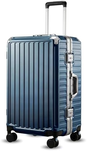 Luggage Sets with Spinner Wheels  8010S Aluminum Frame Zipperless Polycarbonate Hard Shell Suitcase Sets  ZX Core  Charcoal Metallic  2 Piece  20/28  