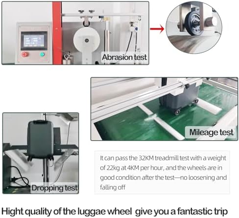 Luggage Wheels Replacement Kit 50mm x 12mm  Suitcase Replacement Wheels with Black Screws Axles Bearings  Repair Suitcase Caster Set for Trolley Bag Travel  8PCS 