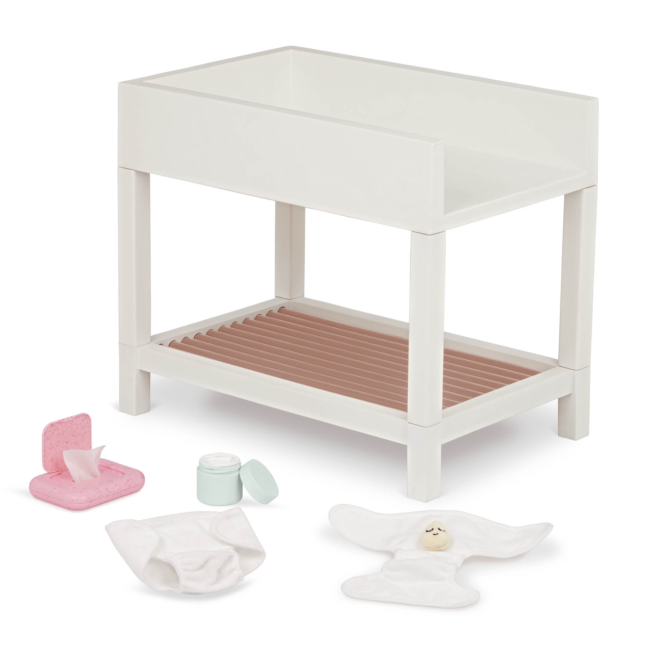 LullaBaby Doll Changing Table Playset & Accessories  New 11 Pieces